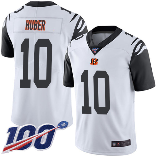 Cincinnati Bengals Limited White Men Kevin Huber Jersey NFL Footballl #10 100th Season Rush Vapor Untouchable->cincinnati bengals->NFL Jersey